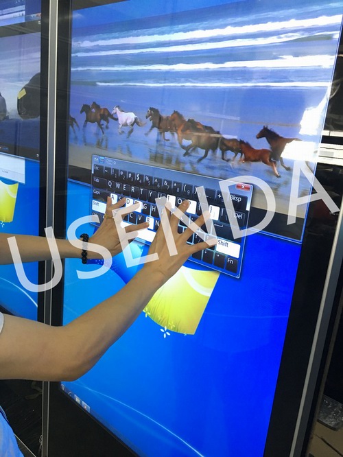 USENDA 55 inch thin/stable/flexible Capacity pc inbuilt all in one touch advertising display