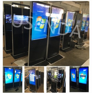 (4246475565)Best quality Capacity touch floor stand PC inbuilt all in one advertising kiosk